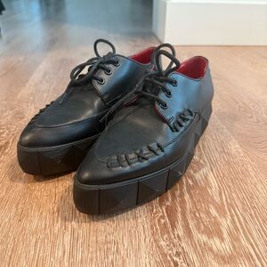Von D shoes Bauhaus vegan leather creeper platform shoes Size 7.5